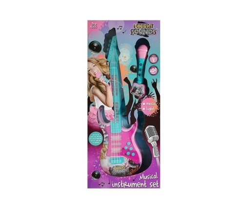 Guitar Set with Microphone Karaoke Set