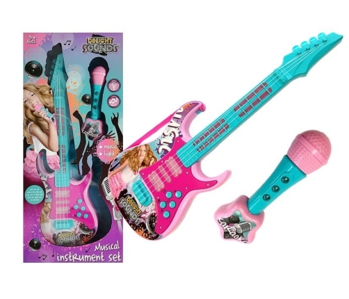 Guitar Set with Microphone Karaoke Set