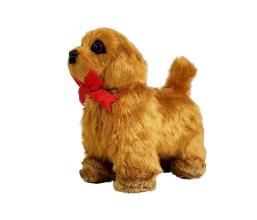 Interactive Remote Controlled Dog Moves Barks Brown