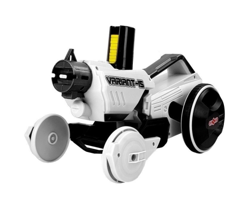 Gun Launcher Car 2 in 1 Remotely Operated Foam Discs White