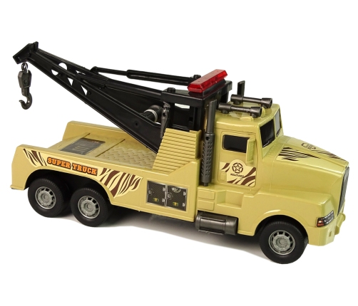 Auto Tow Truck Roadside Assistance 1:10 Rope Brown