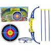 Shooting Set Bow Shield Arrows Glasses Red Blue