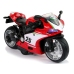 Sports Motorcycle Red 1:12 Pull-Back Drive Sound Lights