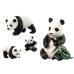 Figurine Animals Set Parrot Panda