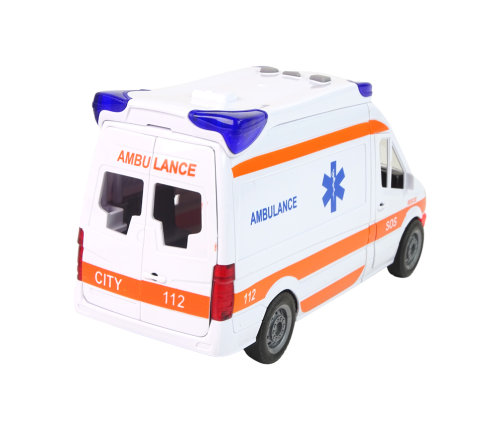 Interactive Ambulance + Stretcher  Light and sound effects !  Opening doors