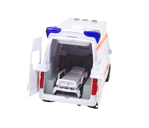 Interactive Ambulance + Stretcher  Light and sound effects !  Opening doors