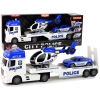 Police Car Transporter Kit Helicopter Sound Lights