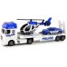 Police Car Transporter Kit Helicopter Sound Lights