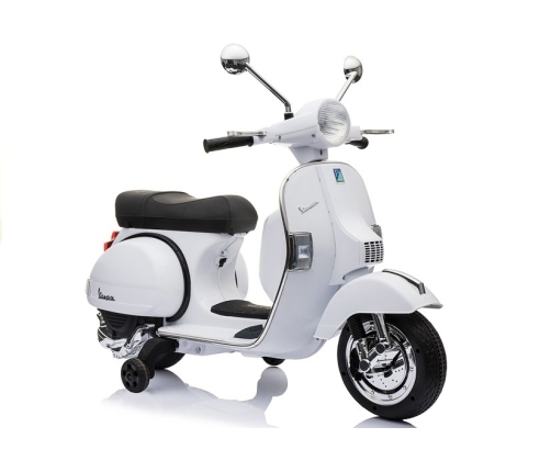 Vespa Scooter Electric Ride On Motorcycle - White