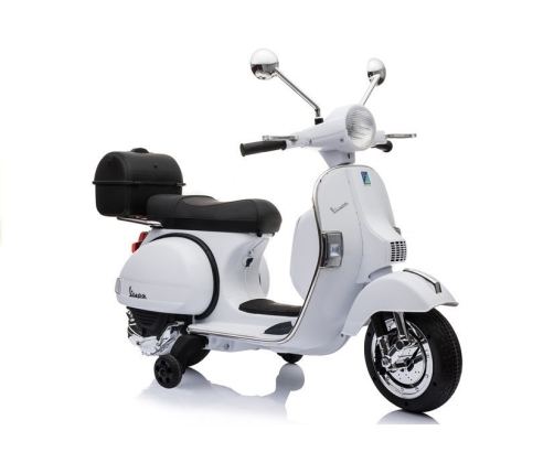 Vespa Scooter Electric Ride On Motorcycle - White