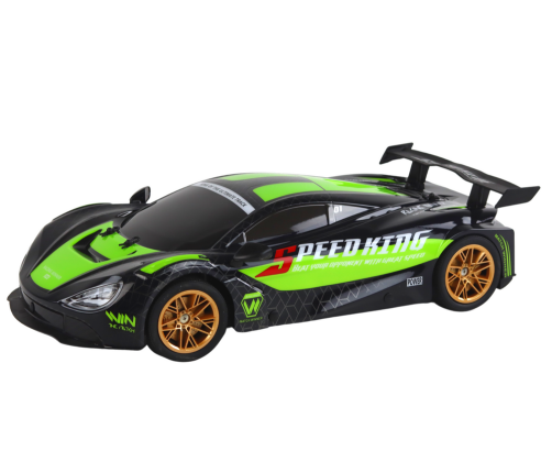 Large Remote Controlled Sports Car 1:10 Green and Black