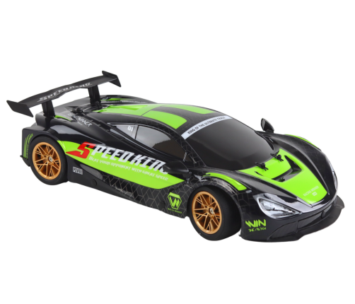 Large Remote Controlled Sports Car 1:10 Green and Black