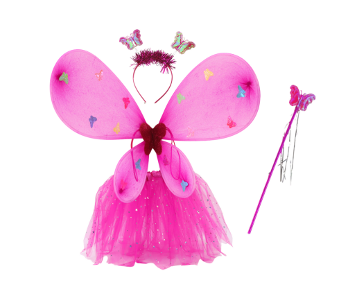 Fairy Costume Butterfly Disguise Dark Pink Wings Costume