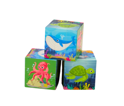 Magic Cube Educational Puzzle Sea Animals Puzzle Logic Game