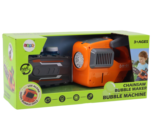 Soap Bubble Machine Chainsaw Orange