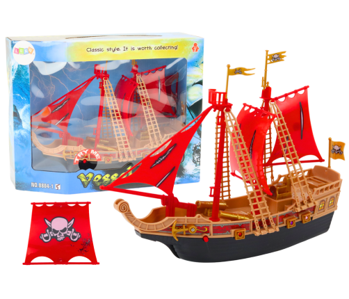 Pirate Ship Lights Sounds Wheels Black