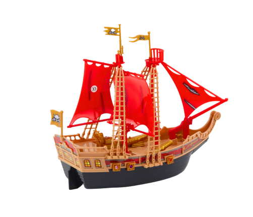 Pirate Ship Lights Sounds Wheels Black