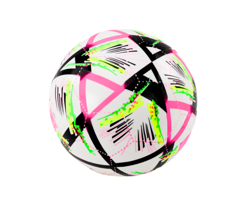 Rubber Ball Bright Patterns White 24 Cm