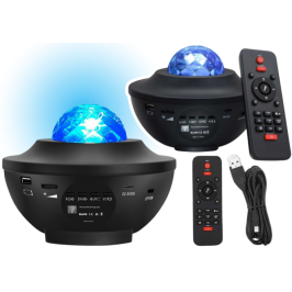 Star Projector LED Lamp Bluetooth Speaker Remote