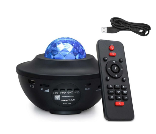 Star Projector LED Lamp Bluetooth Speaker Remote