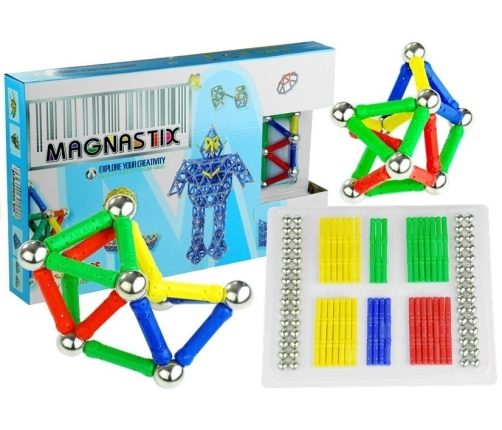 MAGNASTIX 188 PCS Creative Magnetic Blocks Manual Skills Educational Toy