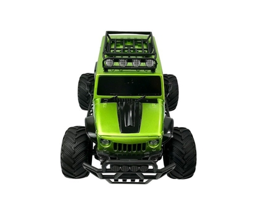 Radiovadāmā mašīna Off-road Jeep Green