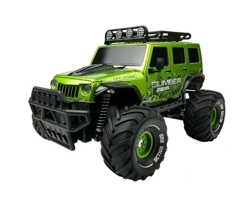 Radiovadāmā mašīna Off-road Jeep Green