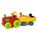 Tractor with a trailer, animals for babies on batteries with sound