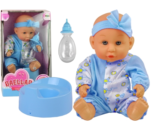 Blue Baby Doll Potty Drink Pee 24 cm