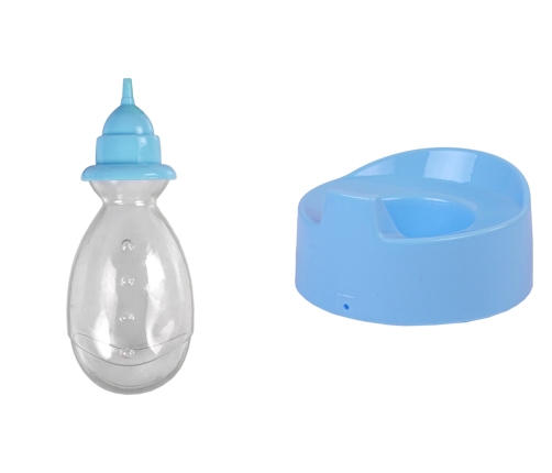 Blue Baby Doll Potty Drink Pee 24 cm