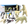 Large Set of 12 Figures Animals of the Arctic Circle Polar Circle Animals