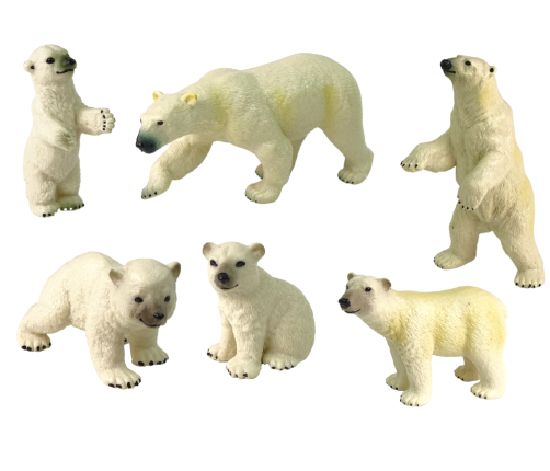 Large Set of 12 Figures Animals of the Arctic Circle Polar Circle Animals