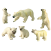 Large Set of 12 Figures Animals of the Arctic Circle Polar Circle Animals