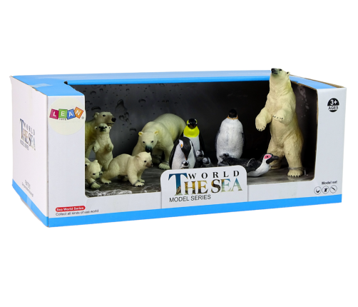 Large Set of 12 Figures Animals of the Arctic Circle Polar Circle Animals