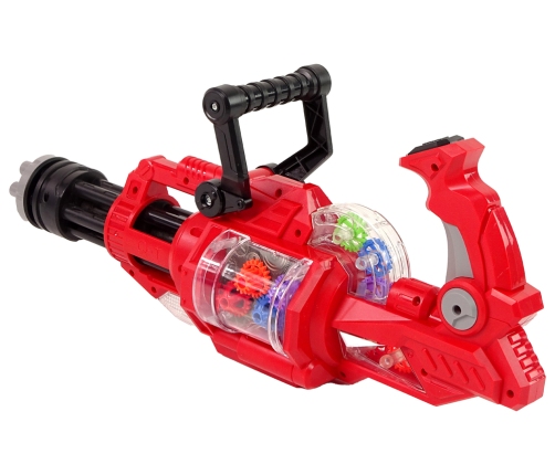 Electric Gun Rotating Cannon Light Sound Red