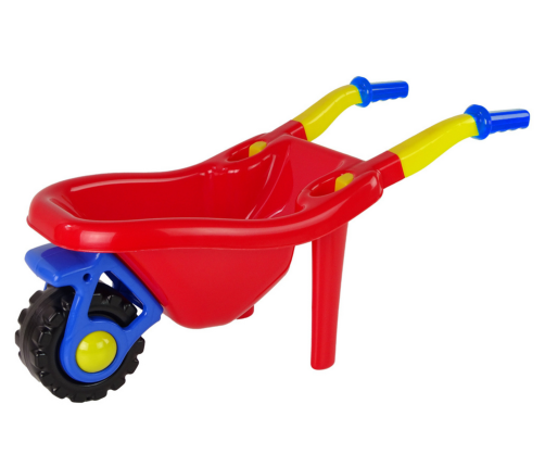 Children's Garden Wheelbarrow Shovel Rake Colorful Set 3 pcs.