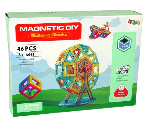 Magnetic DIY Ferris Wheel Blocks 46 Pieces