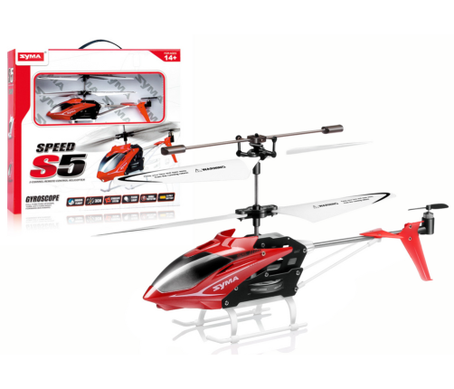 Red S5 RC SYMA Helicopter