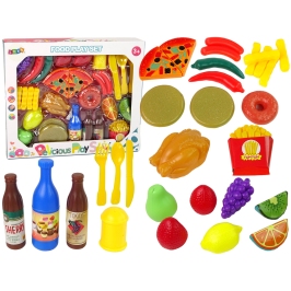 Set of Food Products 30 pcs. Fruits Fries.