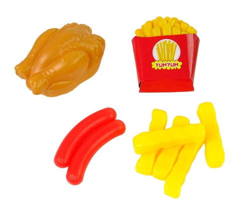 Set of Food Products 30 pcs. Fruits Fries.