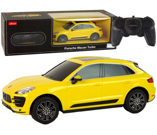 Car R/C Porsche Macan Turbo 1:24 Rastar Yellow