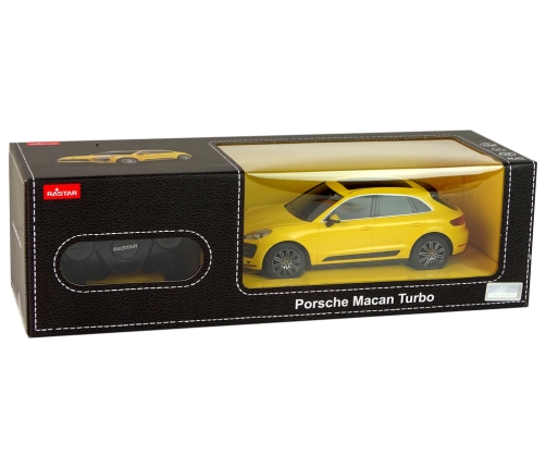 Car R/C Porsche Macan Turbo 1:24 Rastar Yellow