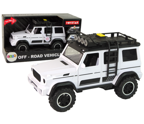 Car Car Off-Road White Sound Lights Vehicle 1:14