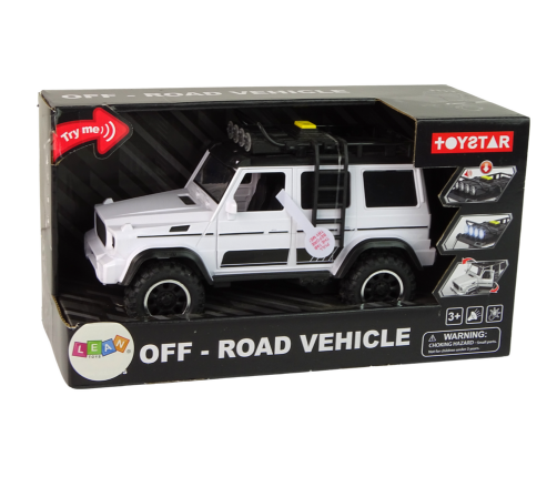 Car Car Off-Road White Sound Lights Vehicle 1:14