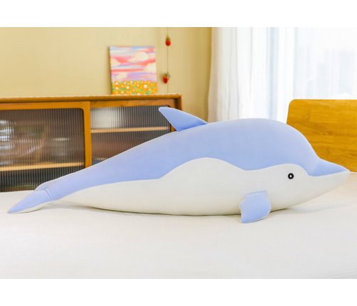 Blue dolphin plush mascot 50 cm