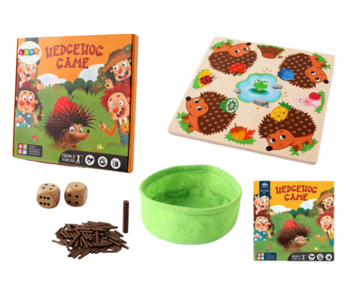 Hedgehog Board Game Logical Learning to Count Wooden