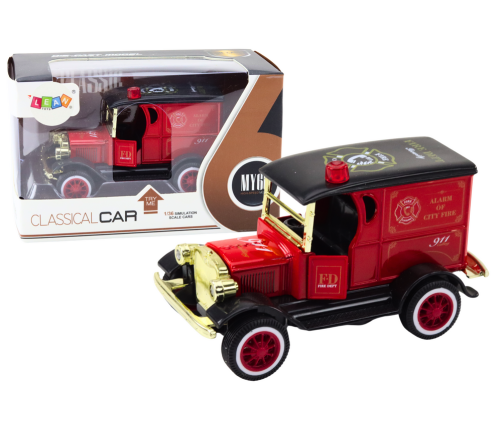 Fire Truck Classic 1:36 Drive Lights Sounds Red