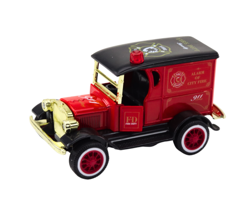 Fire Truck Classic 1:36 Drive Lights Sounds Red