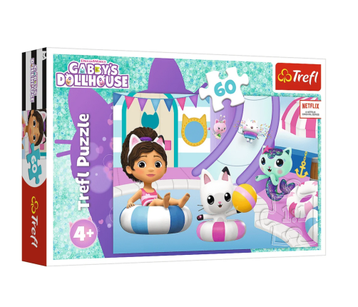 Puzzle 60 pcs Gabby at the pool Trefl 17393