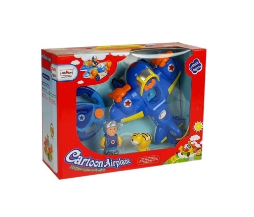 Baby R/C Airplane with Remote Control Steering Wheel Blue